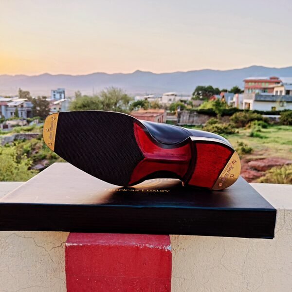 Brown Ambassador Oxfords with chunky double leather sole and Cuban heel