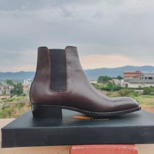 Handmade Brown Chelsea Boots for men – premium suede leather