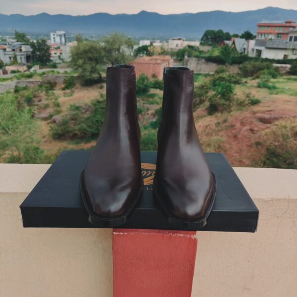 Handmade Brown Chelsea Boots for men – premium suede leather
