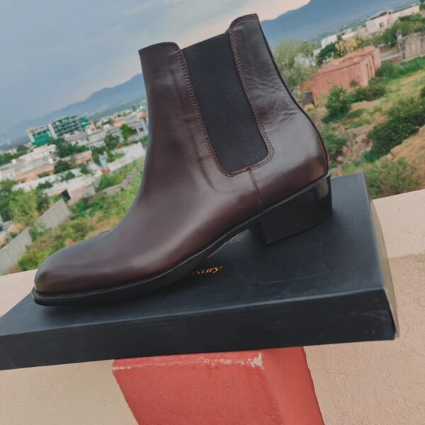 Handmade Brown Chelsea Boots for men – premium suede leather