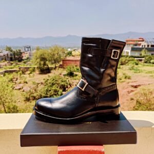 Premium calf leather boots for men – durable leather sole with rubber padding – Goodyear welted – BT-CL-009