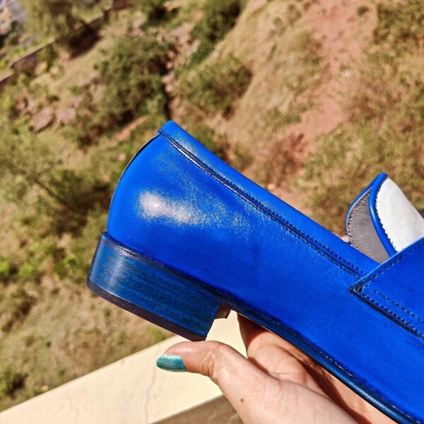 Dual Tone Loafers LF-DTL-004 – handmade leather loafers with single and double sole options for men.