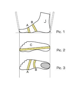 Shoe size measurement guide for handmade leather shoes