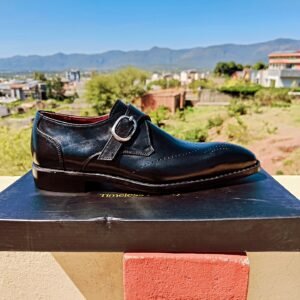 Handmade single buckle leather monkstraps MK-SBM-001 for men