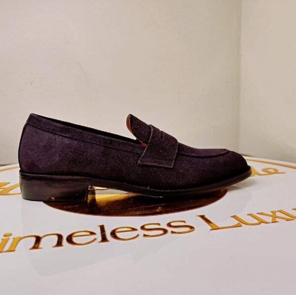 Handmade Suede Loafers with single and double leather sole options