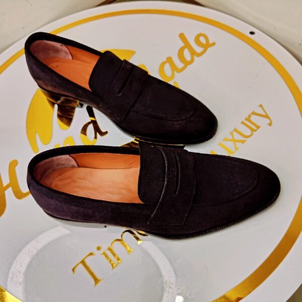 Handmade Suede Loafers with single and double leather sole options