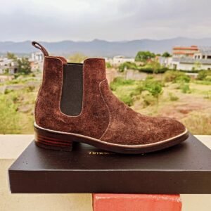 BT-BS-016 suede boots for men – elegant matte-finish leather boots with a soft, classic design
