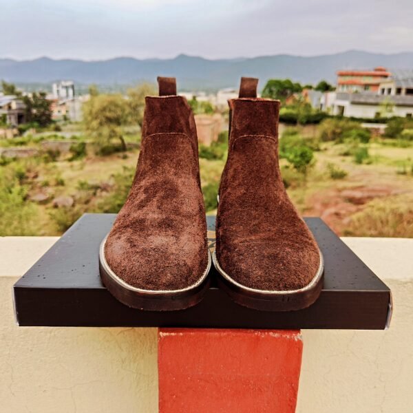 BT-BS-016 suede boots for men – elegant matte-finish leather boots with a soft, classic design
