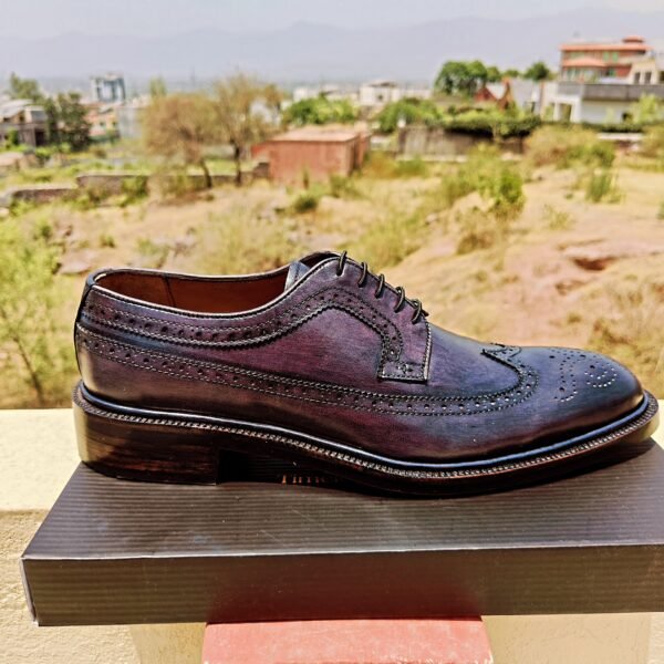 Men’s Derbys – classic leather derby shoes with open lacing – DB-001