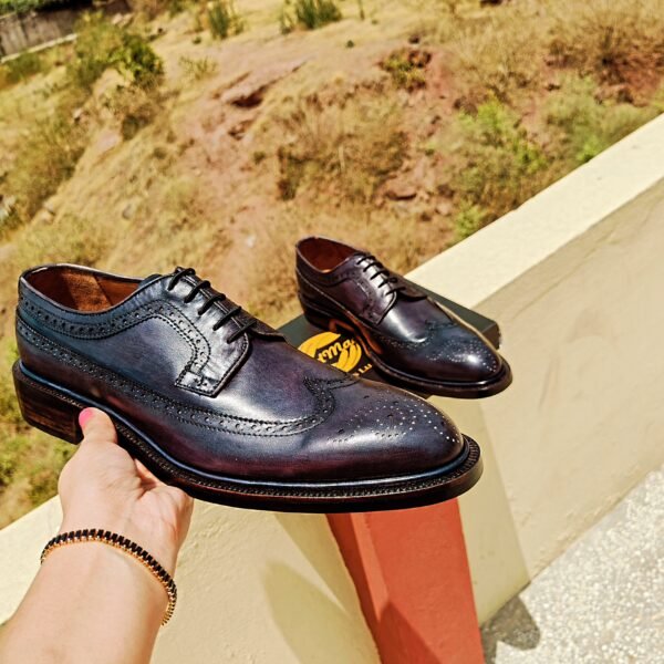 Men’s Derbys – classic leather derby shoes with open lacing – DB-001