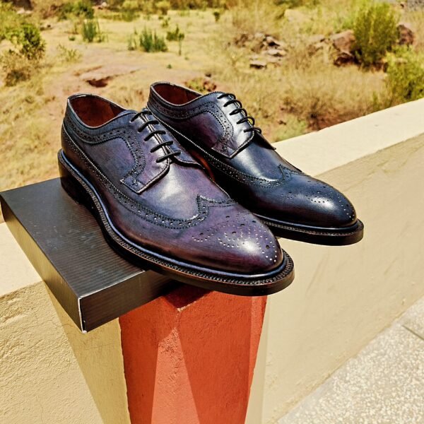 Men’s Derbys – classic leather derby shoes with open lacing – DB-001