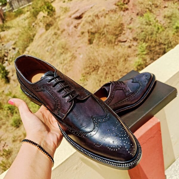 Men’s Derbys – classic leather derby shoes with open lacing – DB-001