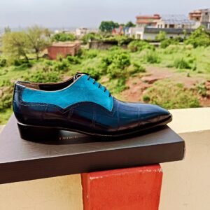 Dual Texture Oxfords for men – leather oxford shoes with smooth and textured finish – OX-DTO-031
