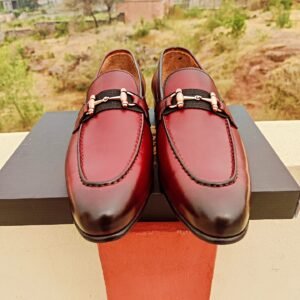 LF-001 classic leather loafers for men – formal slip-on shoes