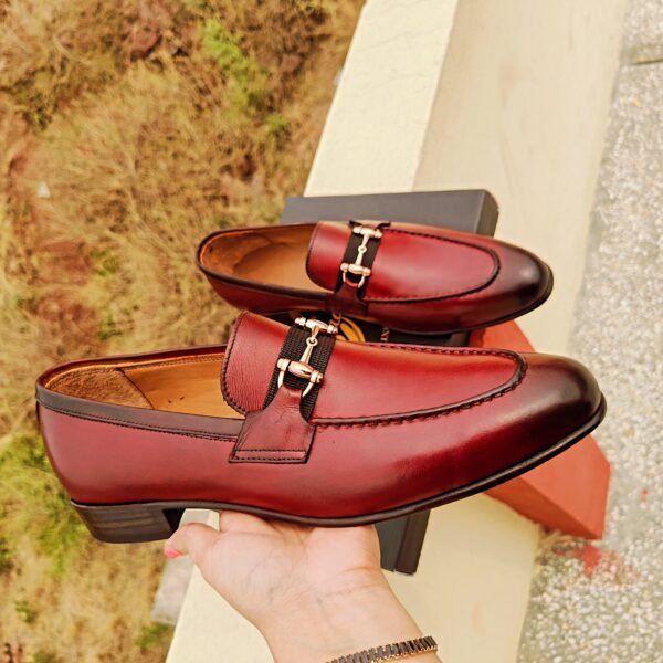 LF-001 classic leather loafers for men – formal slip-on shoes