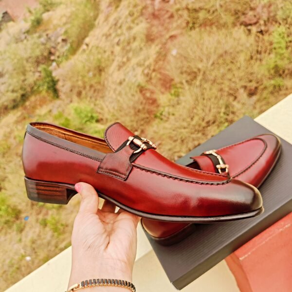 LF-001 classic leather loafers for men – formal slip-on shoes