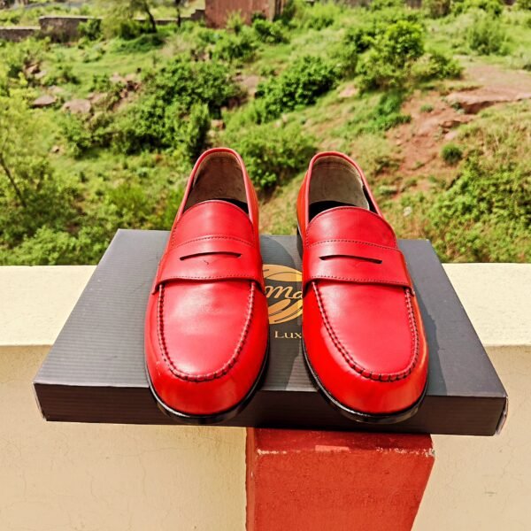LF-PL-024 Penny Loafers for men – classic leather slip-on dress shoes