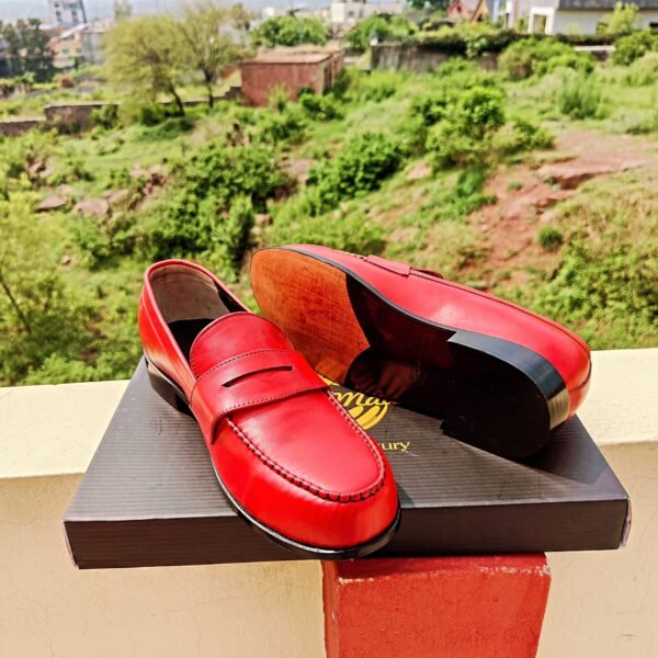 LF-PL-024 Penny Loafers for men – classic leather slip-on dress shoes