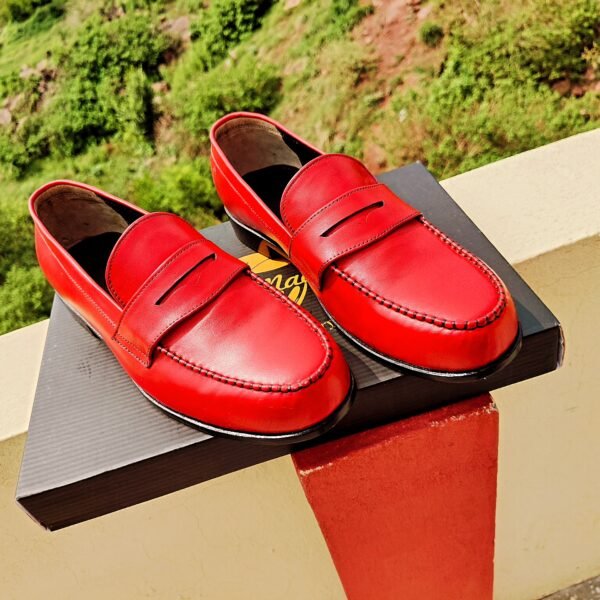 LF-PL-024 Penny Loafers for men – classic leather slip-on dress shoes