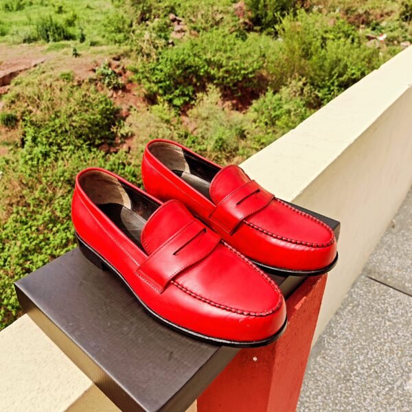 LF-PL-024 Penny Loafers for men – classic leather slip-on dress shoes