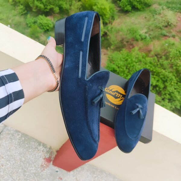 LF-TL-025 Tassel Loafers for men – leather slip-on dress shoes with tassel detailing