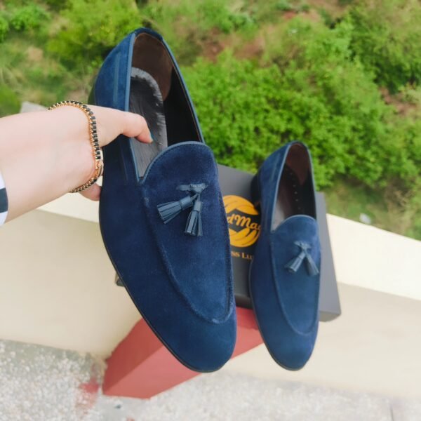 LF-TL-025 Tassel Loafers for men – leather slip-on dress shoes with tassel detailing
