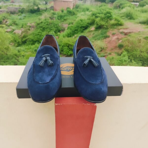 LF-TL-025 Tassel Loafers for men – leather slip-on dress shoes with tassel detailing